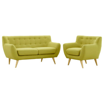 Marcy Wheat Grass 2 Piece Living Room Set