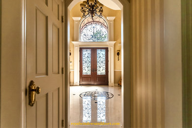 Double Entry Door System, Fiberglass with Wrought Iron ,Royal Entry Door Systems