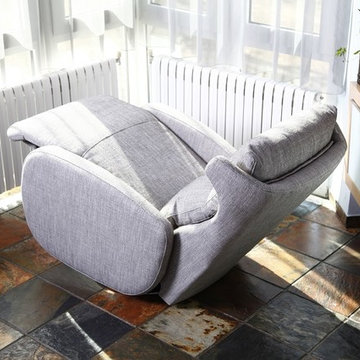 Kim Chair Swivel Power Recliner by Famaliving California