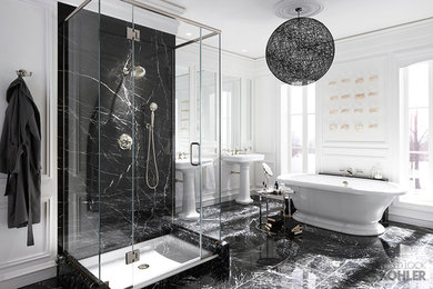 Example of a trendy bathroom design in Minneapolis
