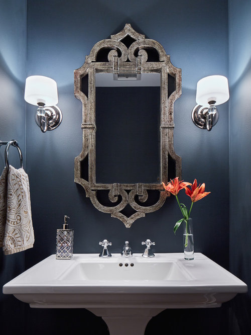 Navy Blue Powder Room Ideas & Photos Houzz
