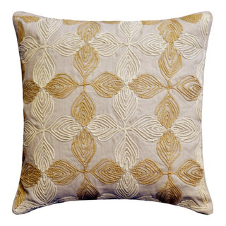 Wide Wale Corduroy 18x18 Oyster Throw Pillow | Pillow Decor