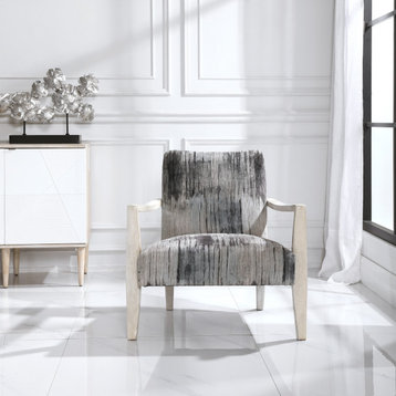 Watercolor Accent Chair - Gray