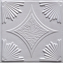 201 White Pearl Faux Tin Ceiling Tile 24x24 - Sunset Boulevard - Ceiling Tile