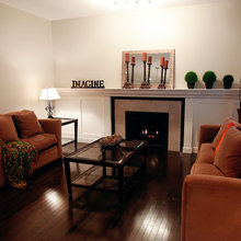 Vista Homes Morinville show home 2010 fireplace