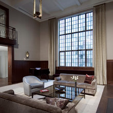 two story curtain window treatments