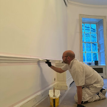 Danny Painting a Dado Rail