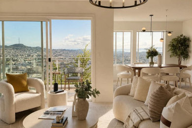 Example of a trendy living room design in San Francisco