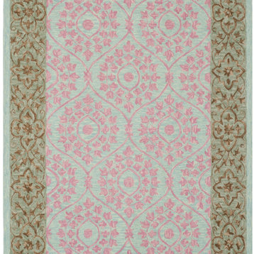Safavieh Suzani Szn103a Hand-Hooked Taupe / Pink Rug