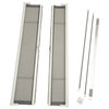 72"x80" Brisa Standard Height Double Door Kit Retractable Screen Door, White