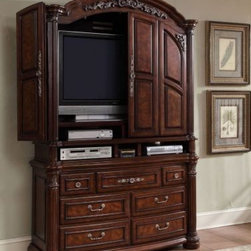 AICO Furniture - Media Cabinet - N53081T-46R - Fabric