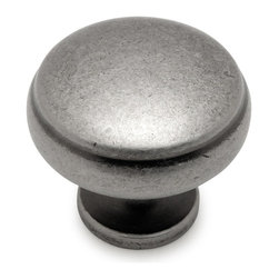 Cosmas - Cosmas 1438WN Weathered Nickel 1-3/16&rdquo; Diameter Cabinet Knob - Cabinet And Drawer Knobs