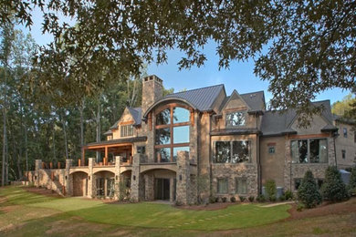 Inspiration for a rustic exterior home remodel in Atlanta