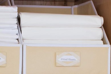 Linen Closet Storage Bins