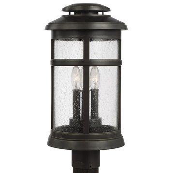 3-Light Post Lantern, Antique Bronze