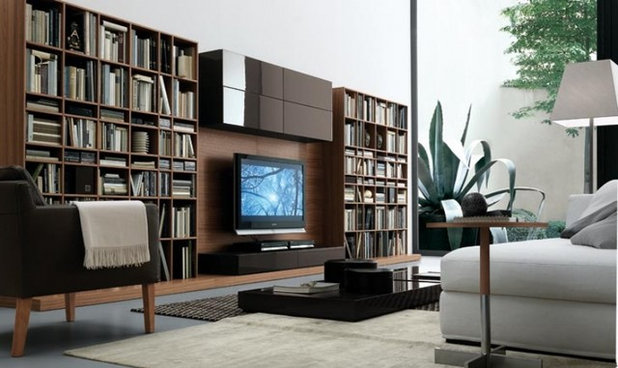 Contemporary Bookcases by A WHITE ROOM