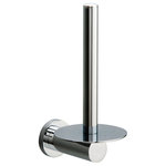 Valsan Bathrooms - Montana Chrome Spare Roll Holder - Montana's contemporary styling perfectly accessorizes today's modern bathrooms. Crafted from solid brass and hand finished, this is our most luxurious range and demonstrates a refreshing uniqueness of design. Montana also features the outstanding anti-twist fixing system, preventing your products from twisting.