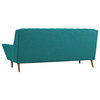 Modern Contemporary Urban Living Living Room Lounge Sofa, Aqua Blue