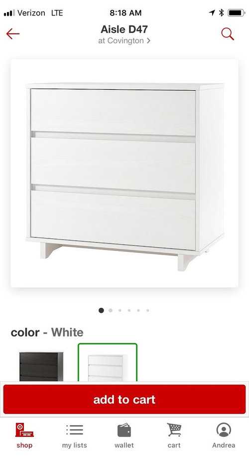 target modern 3 drawer dresser