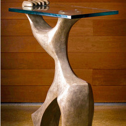 Strong Arm Pedestal Bronze - Sculptures