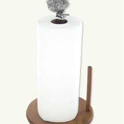 Chickadee Wood Paper Towel Holder - Paper Towel Holders