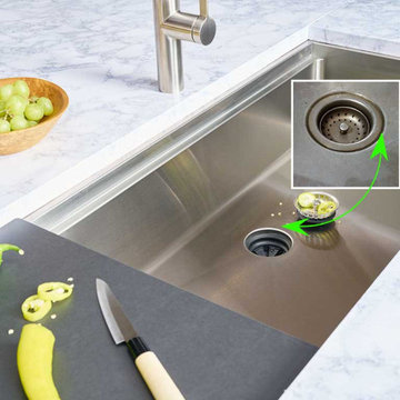 Undermount Kitchen Sink with patented Seamless Drain