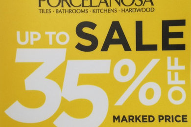 porcelanosa sale 35% off untill 4/02/2018