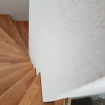 Treppe auf Stahlunterkonstruktion
