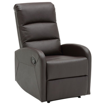 Dormi Recliner Chair, Brown PU