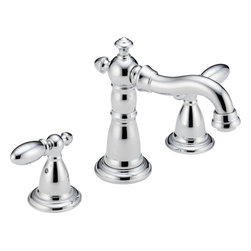 Delta Victorian&reg; Two Handle Widespread Lavatory Faucet - Bathroom Sink Faucets
