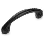 Dynasty Hardware - Super Saver P-3127 Rope Cabinet Pull, Flat Black - Projection: 1-1/2"