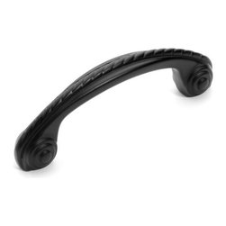 Dynasty Hardware - Super Saver P-3127 Rope Cabinet Pull, Flat Black - Cabinet And Drawer Handle Pulls
