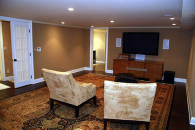 Southwest home theater photo in Boston