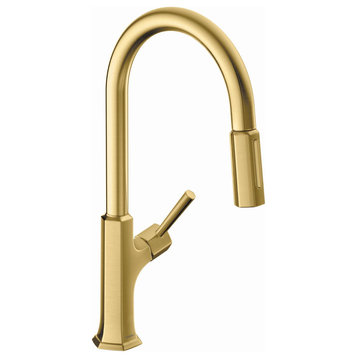 Hansgrohe 04852 Locarno 1.75 GPM Pull Down Kitchen Faucet HighArc - Brushed