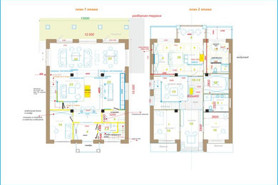 planning of a house of 360 m2