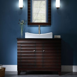 Xylem Wave Dark Expresso Bathroom Vanity - Bathroom Vanities And Sink Consoles