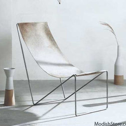 Roost Roan Leather Sling Chair - SKU: F348 - Recliner Chairs