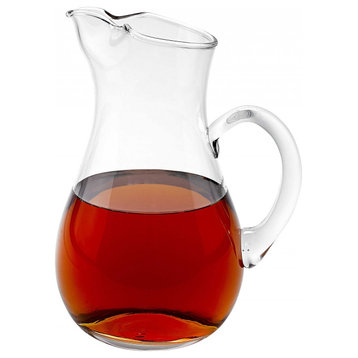 Mouth Blown Ice Tea  Martini Or Water Glass Pitcher  36 Oz