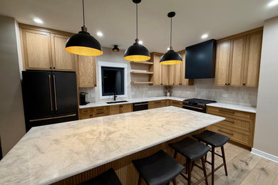 Inspiration for a scandinavian kitchen remodel in Chicago