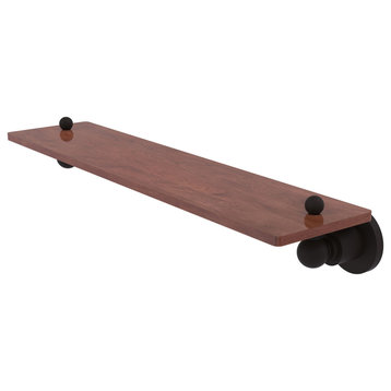 Astor Place 22" Solid Wood Shelf, Oil Rubbed Bronze