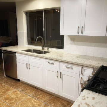 White shaker kitchen remodel