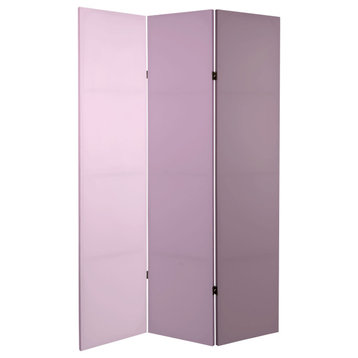 6' Tall Double Sided Lilac Palette Canvas Room Divider