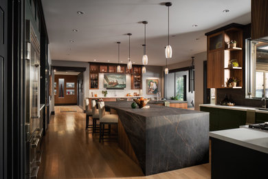 Example of an eclectic kitchen design in Seattle