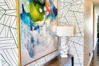 Inspiration for an eclectic entryway remodel in Indianapolis