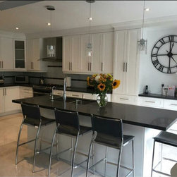 Profile I | Matte White Shaker Cabinet Doors - Kitchen Cabinetry