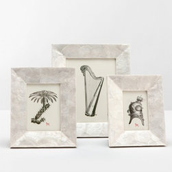 Keswick Capiz Frame - Pearlized White - Products