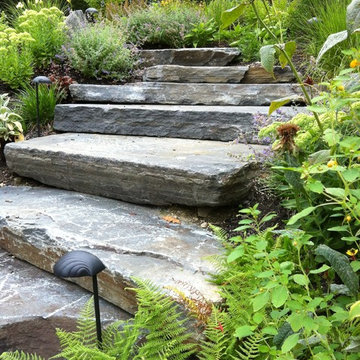 Natural stone steps