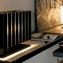 Pin Stripe Table Lamp By Oluce Lighting - Table Lamps