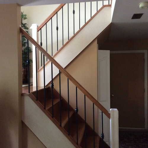 To paint or stain stair stringers