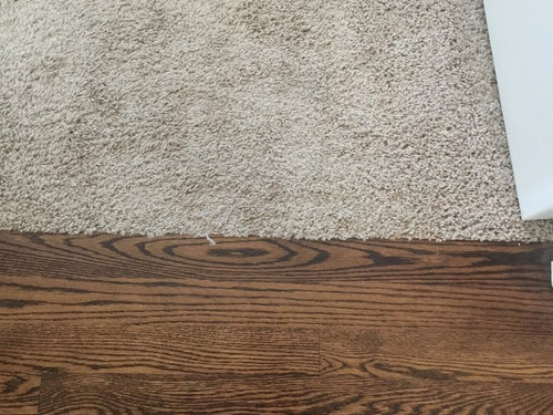 Replacing carpet with hardwood/laminate